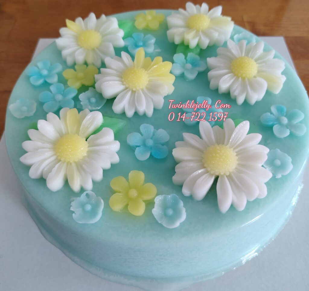 Daisy Flower jelly cake